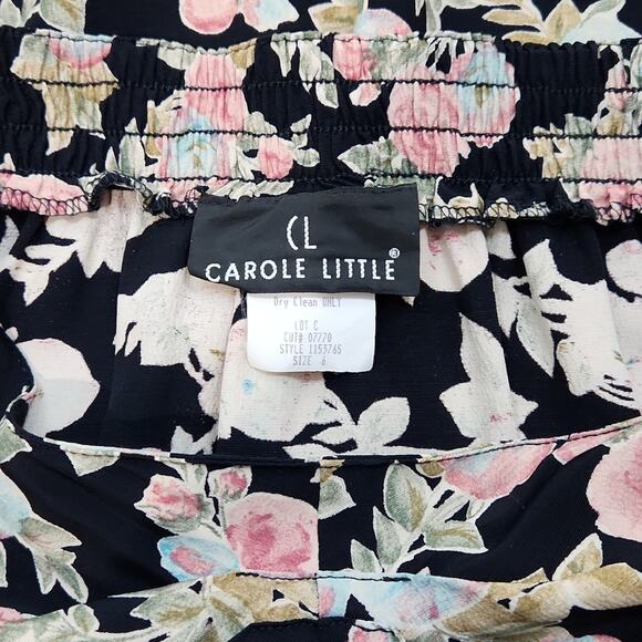 Vintage Carole Little Knee Length Rayon Skirt Size 6 Small - Picture 6 of 8